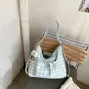 Bolso de cuadros para mujer, nuevo modelo 2026, mochila elegante para la escuela y el trabajo, bolso tote de gran capacidad, bolso cruzado de un solo hombro