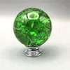 Manija Pequeña de Cristal con Grietas de Hielo de Color Quemado de Lujo Ligero Transfronteriza para Cajón y Puertas de Gabinete, Agujero Único, Venta Directa del Fabricante