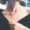 Estilo Bohemio Transfronterizo Europeo y Americano Cadena Plana Apilada Gargantilla Europea y Americana Moda Femenina de Moda Cadena de Metal con Forma de Hoja Collar