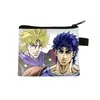 Nuevo Monedero de Jojo's Bizarre Adventure Bolsa para Monedas con Cremallera de Dibujos Animados Linda Bolsa Pequeña de Almacenamiento para Estudiantes Venta al por Mayor