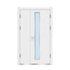 Puerta Escolar de Acero Dormitorio Edificio de Oficinas Puerta Antirrobo Puerta de Aula Puerta de Ingeniería de Acero con Ventana de Aire Ventilación Venta Directa de Fábrica