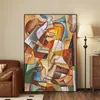 Pintura Colgante de Piso para Sala de Estar Abstracta Americana Pintura de Color Arte de Nicho Pintura Decorativa para Pared de Fondo de Sofá Mural con Sentido de Alta Gama