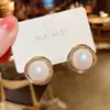 Coreia do Sul Novo Brinco Elegante de Pérola da Moda Celebridade da Internet Vento Frio Personalidade Moda Joias de Orelha Cor da Imagem Europa e América