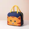 Bolsa de almuerzo portátil con dibujos animados, bolsa de almuerzo tridimensional, bolsa de aluminio grueso de gran capacidad, bolsa de mano, nueva bolsa de almuerzo
