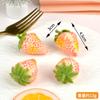 Fruta de simulación modelo de fruta falsa PVC alta imitación comida en miniatura para jugar fresas cerezas accesorios de llavero de fruta