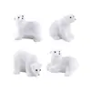 Paisaje Micro Mini Simulación Miniatura Figura de Oso Polar Accesorios de Decoración Bola de Cristal DIY Adornos Pequeños de Escritorio