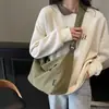 Bolsa Transversal Messenger Casual à Prova d'Água em Nylon Estilo Japonês, Bolsa de Ombro Única para Mulheres com Design Exclusivo, Bolsa de Lancheira Retro de Nicho para o Dia a Dia