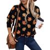 Suéter Tricot Pulôver Solto de Gola Redonda e Manga Longa com Jacquard de Folha de Bordo - Novo Suéter de Outono e Inverno para Mulheres - Cruzamento Europeu e Americano Amazon