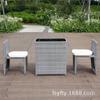 Juego de Tres Piezas de Mesa y Silla de Ratán para Exterior Balcón Jardín Creativo Sencillo Combinación de Mesa y Silla Casual de Ratán Ahorro de Espacio Interior