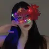 Máscara de flor negra, accesorio de disfraz para baile de máscaras, máscara de media cara para fiesta/fiesta anual, antifaz, máscara nocturna de maquillaje.