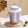 Copo de salada de frutas estilo ins nórdico com anel de silicone selado à prova de vazamentos, para café da manhã, piquenique, portátil, com dreno, fabricantes de copo para aveia
