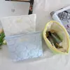Bolsa de Cosméticos Acolchada de Nube Nueva Coreana, Bolso de Mano Portátil de Aspecto Elegante, Bolsa Simple de Almacenamiento para Viajes, Neceser