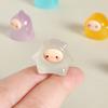 Lindos Mini Elfos Decorados a Mano Pequeño Fantasma Luminoso Adornos de Mesa Adornos para Coche Artesanías de Resina