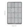 X-026 Placa de Uñas Artísticas de Acero Oupu para Transferencia con Diseños de Alto Valor, Herramienta Popular de Transferencia con Raspador Incluido