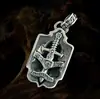 Plata de Ley S925 Plata Tailandesa Artesanía Fina Transfronteriza Grabado Personalizado Audaz Tridimensional Cabeza de León Colgante para Hombre Colgante de Plata de Ley para Hombres