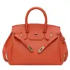 Moda Europea y Americana Nueva Transfronteriza Bolso Kelly Estampado de Lichi Bolso de Mano para Mujer Bolso Cruzado de Hombro para Viajes Todo Fósforo Bolso para Mujer