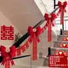 Decorações para corrimão de escada de casamento, conjunto de decoração para quarto de noivos, guirlanda para escada da noiva, enfeites e acessórios suspensos para casamento