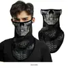 Máscara facial de triángulo colgante para oreja con patrón Mang de camuflaje de Spider-Man, bufanda de verano para protección solar de calavera de motocicleta al aire libre