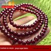 Granada Vermelha Vinho de Cozinha Mina Antiga Moçambique Natural 7A Três Círculos Pulseira Multi-Círculos Pulseira Feminina Uma Geração de Cabelo