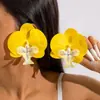 Amazon Transfronterizo Frescos Coloridos Pendientes de Flor de Girasol Dulce Atmósfera Pendientes Colgantes de Flor de Tulipán Joyería
