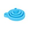 Embudo plegable de silicona de grado alimenticio pequeño mini portátil cocina aceite fuga juego de embudos de silicona fabricantes pueden establecer