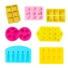 Bandeja de Gelo de Silicone Desenho Animado Forma de Bolo Molde de Gelo DIY Molde de Gelo Fácil de Desenformar Molde de Silicone de Grau Alimentício Personalização de Bandeja de Gelo