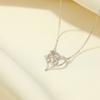 Collar Banyan Tree S925 de plata con 26 letras en inglés Love Rose, cadena de clavícula ligera y lujosa para mujer, regalo para el Día de la Madre