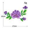 Pegatinas de Tela Bordadas de Boutique Estilo Chino Flores Floreciendo Flores Ricas Hoja de Arce Flores Bordadas para Computadora Adhesivas Parche para Ropa DIY Pegatinas
