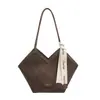 Bolso Nuevo de Mujer Otoño 2026 Bolso con Patrón Tejido Retro Moda Femenina Bolso de Hombro para el Trabajo