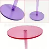 Modelo BSF306 [Personalizado]: Cor gradiente transparente, mesa de centro de acrílico removível, mini mesa redonda