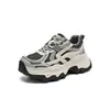 Tênis ZHR de sola grossa estilo "dad shoes" para mulheres, novidade outono 2026, retrô, com aumento de altura, leve, sola macia, casuais para pessoas baixinhas