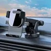 Nuevo soporte de teléfono móvil para salida de aire de coche con bloqueo automático desplegable, soporte de navegación con ventosa para panel de instrumentos