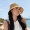 Chapéu de pescador feminino de verão chapéu de sol preto Chapéu de sol para cabeça grande feminina Novo chapéu de sol primavera e outono 2023 Feminino