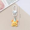 Llavero de Resina Oso de Mantequilla Lindo Dibujo Animado Colgante de Mochila de Estudiante Regalo para Pareja Mejor Amigo Llavero al por Mayor