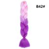 Fibra Sintética Trenzas Grandes de Colores Trenza Jumbo Negra Africana Trenzas Sueltas Grandes Color Degradado Trenzas Gruesas Grandes Rastas en Stock
