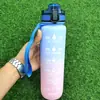 Taza de Agua Deportiva de Plástico Tritan Resistente a Altas Temperaturas, Gran Capacidad 1000ml, Taza Espacial para Fitness, Portátil