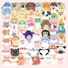 50 Hojas/60 Lindos Animales de Dibujos Animados Colección Cuaderno Decorativo Taza de Agua Recompensa para Niños Escritorio Pegatinas Creativas