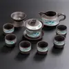 Diseño de Paisaje en Arcilla Morada Creativo Juego de Té Kung Fu con Gaiwan, Regalo de Oficina de Alta Gama para Reuniones Anuales de Empresa y Eventos de Apertura