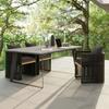 Mesa e Cadeira ao Ar Livre, Teca Corda, Jardim de Lazer, Varanda, Outdoor Designer Hotel, Pátio, Quarto Modelo, Cadeira de Vime, Móveis
