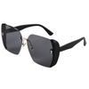 Gafas de sol de marco elegante estilo europeo y americano para mujer, cara grande, celebridad de internet, diseño personalizado, gafas para fotos callejeras, gafas de sol con protección UV para hombre