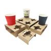 Portavasos de cartón corrugado con manchas Desechable Té con leche Café Para llevar Embalaje Soporte interior Base fija Antiderrames Portavasos de papel