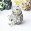 Pedrinhas de Cristal Natural Transfronteiriças Cola Animal Estrus Gato Escritório Casa Sala de Estar Decoração de Mesa Ornamentos