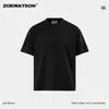 Camiseta Informal de Verano para Hombre ZOEWATSON con Estampado de Letras Americanas Transfronterizo, Top de Modal Fresco con Cuello Redondo y Manga Corta