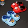 (Seleccionado Exclusivamente) Zapatos de Algodón para Niños Paw Patrol con Forro de Felpa, Diseño de Dibujos Animados, Calidez Invernal, Superficie de Cuero, Impermeables, Pantuflas de Algodón Creativas