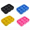 Molde de silicona para cubitos de hielo Amazon Explosiones Whisky redondo para hockey sobre hielo, creativo, 6 cajas de hielo para hockey sobre hielo