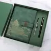Caderno de Negócios Guofeng A5 Traje de Presente de Alta Qualidade Traje de Caneta de Assinatura de Metal em estoque Presente de Acompanhamento para Publicidade