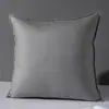 Fronha para almofada de sofá de sala de estar, tecido técnico de luxo leve, cor sólida, sem enchimento, encosto, couro, almofada, encosto de almofada, removível e lavável.