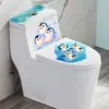 Pegatinas para Tapa de Inodoro de Animales Marinos Baño Pingüino Agua de Mar Dormitorio Sala de Estar Pegatinas de Pared Decorativas Removibles Autoadhesivas
