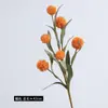 Venta Caliente Transfronteriza Juego de 6 Piezas Pelota Dorada Tenis de Mesa Crisantemo Flor Artificial Adornos de Decoración para el Hogar Boda Venta al por Mayor de Alta Gama