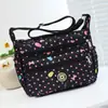 Bolsa Feminina de Tecido Floral Vintage, Bolsa Transversal de Ombro Único em Tecido Oxford, Bolsa Maternidade de Lona, Bolsa de Compras para Meia-Idade e Idosos